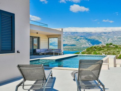 Villa Zariva with pool and panoramic mountain and - Outdoor photo 11