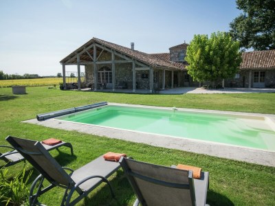 Cottage Villa in Fargues mit Pool und Garten in Anzex - Cottage