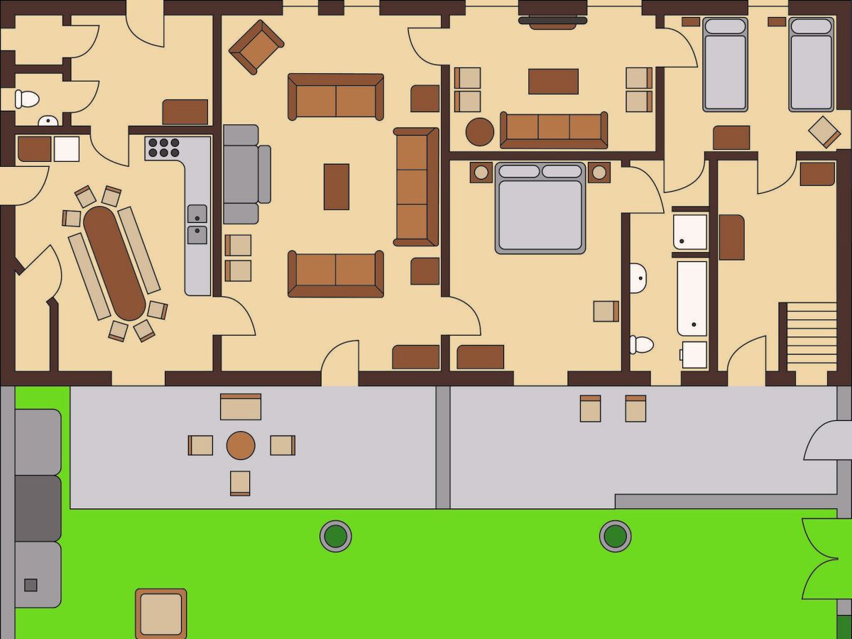 Apartment Ferienhaus (250 qm, bis 14 Personen) - Outdoor photo 2