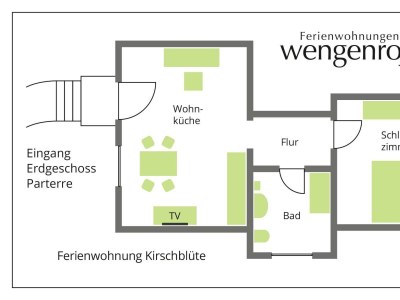 Apartment 2 Bett- Wohnung "Kirschblüte" - Features photo 4