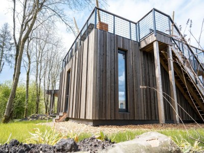 Holiday park Holiday Home in Forest with Whirlpool - Outdoor photo 2