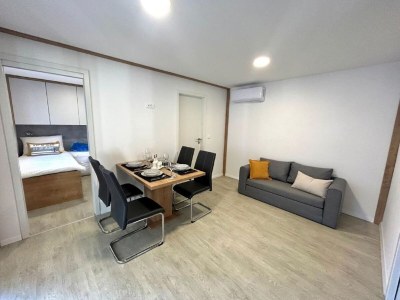 caravan Mobile home in Drage with garden - Features photo 14