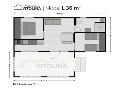 caravan Mobile home in Drage with garden - Outdoor photo 33