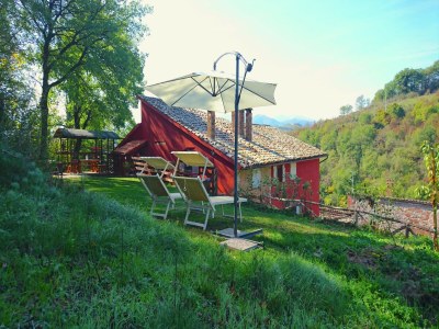 Villa Geräumige Villa in Fabriano mit Swimmingpool - Outdoor photo 6