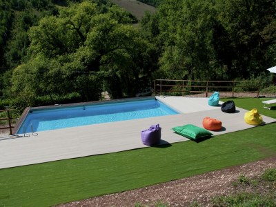 Villa Geräumige Villa in Fabriano mit Swimmingpool - Outdoor photo 13