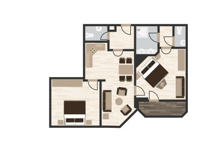 Apartment Appartement-Wohnung Smaragd - 2 Schlafräume - Features photo 24