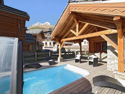 Chalet Chalet in Les Deux Alpes mit Pool - Outdoor photo 4