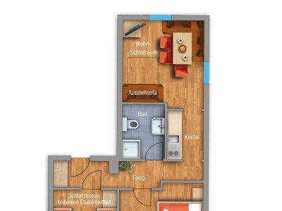 Apartment TYP 1 - 2 Schlafzimmer/6 Pers. - Features photo 8