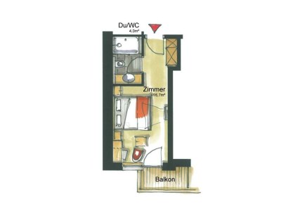 Holiday room Einzelzimmer TRISANNA mit Dusche, WC - Features photo 14