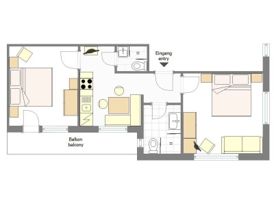 Apartment "TYP 4"(2-4 Pers.)/2 Schlafräume/Bad, WC - Features photo 18