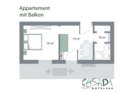 Apartment Familienappartement m. Balkon - Features photo 31