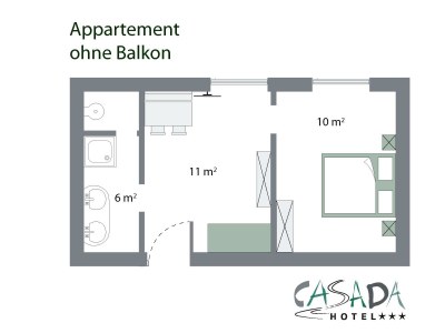 Apartment Familienappartement o. Balkon - Features photo 31
