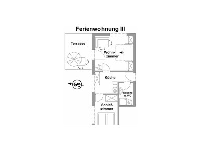 Apartment FW III-Apartment/1 Schlafraum/Dusche, WC - Features photo 22