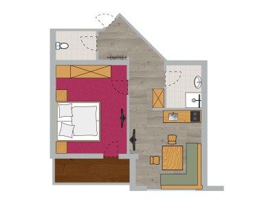 Apartment FW Nr. 3  /1 Schlafraum/Dusche, WC - Features photo 9