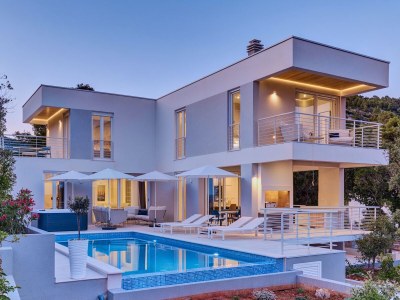 Villa with pool and sea view 80m from the beach KorÄ - Outdoor photo 6