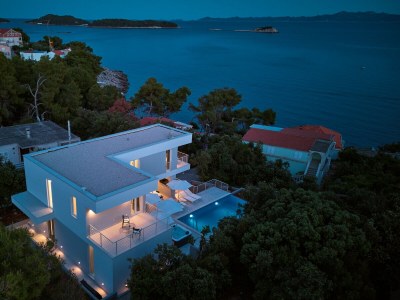 Villa with pool and sea view 80m from the beach KorÄ - Outdoor photo 7