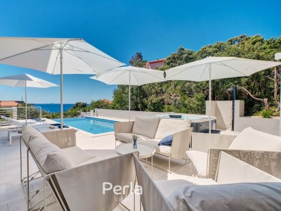 Villa with pool and sea view 80m from the beach KorÄ - Outdoor photo 11