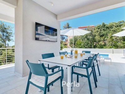 Villa with pool and sea view 80m from the beach KorÄ - Outdoor photo 12