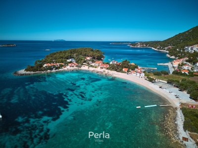 Villa with pool and sea view 80m from the beach KorÄ - Environment photo 34