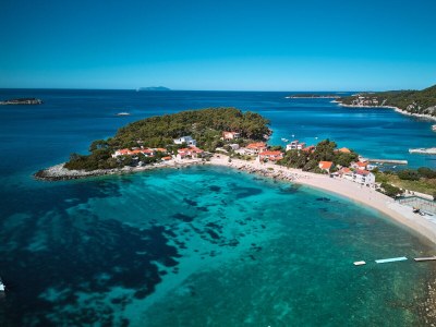 Villa with pool and sea view 80m from the beach KorÄ - Environment photo 39