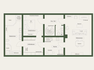 Apartment 4 Bett Ferienhaus, Bad, Sauna - Outdoor photo 28