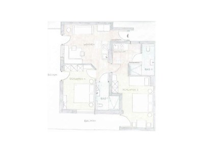 Apartment Apartment "Family", 2 Schlafräume, 2x Bad, Balkon - Features photo 10