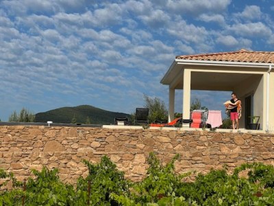 Holiday house Villa l'Esquirol with view and pool - Outdoor photo 7