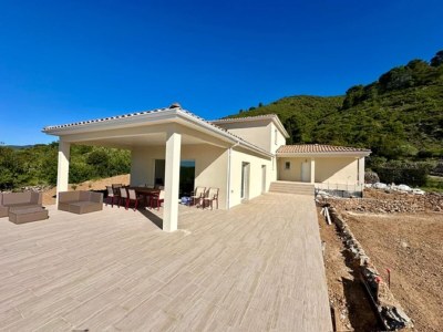 Holiday house Villa l'Esquirol with view and pool - Outdoor photo 9