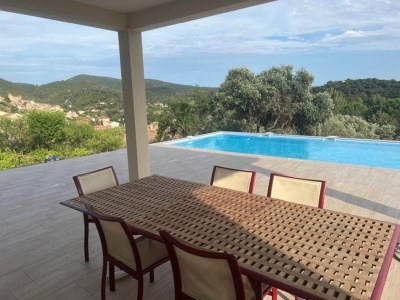 Holiday house Villa l'Esquirol with view and pool - Outdoor photo 12