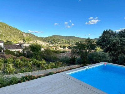 Holiday house Villa l'Esquirol with view and pool - Outdoor photo 15