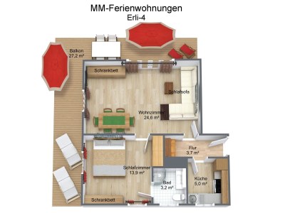 Holiday apartment Haus Erli- Wohnung Erli-4 - Document photo 41