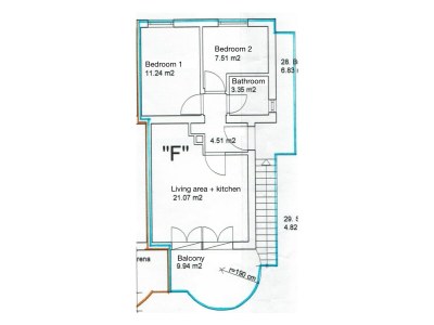 Holiday apartment Sofia with Balcony - 55m2 - 1 KM from the Sea - Document photo 28