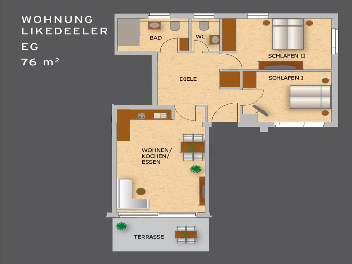 Holiday apartment Likedeeler - Environment photo 4