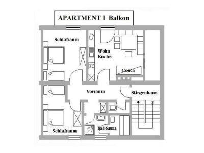 Apartment APARTMENT I  2 Zimmer/Dusche/WC/Sauna - Features photo 27