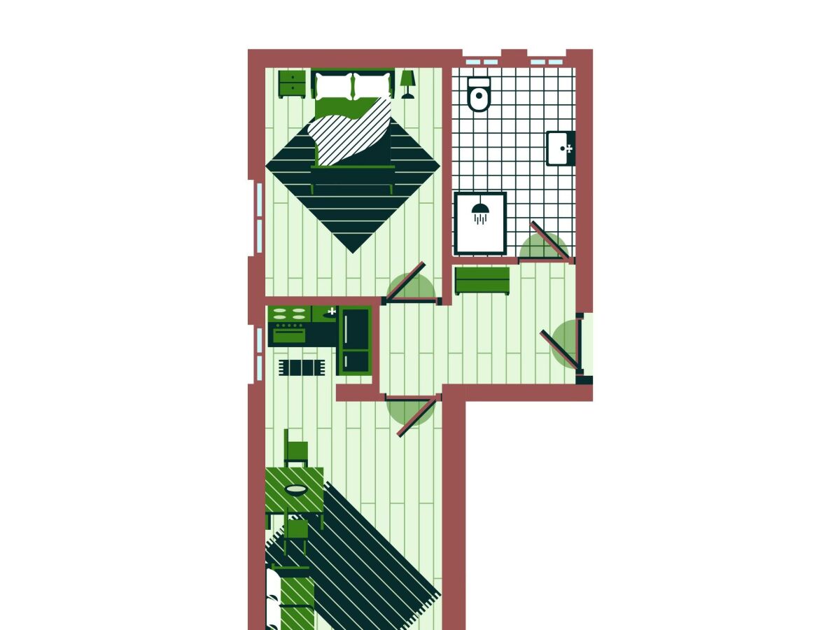 Apartment Ferienwohnung Top 1, 60 m², 4 Personen - Outdoor photo 3