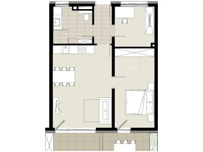 Apartment Appartement/Fewo, Dusche oder Bad, WC, Balkon - Outdoor photo 18