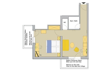 Holiday room Suite mit Balkon zum Ort und See - Features photo 36