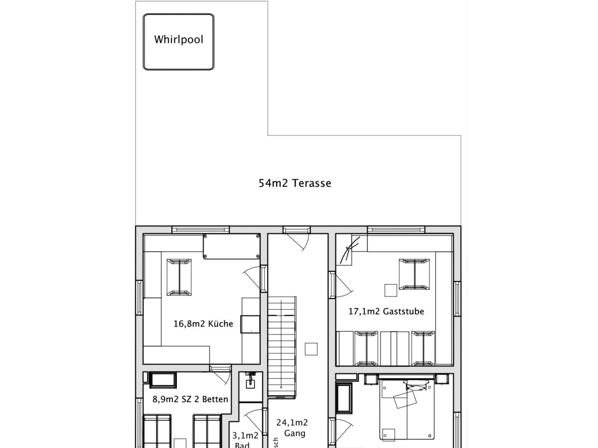 Apartment Appartement/Fewo, Toilette und Bad/Dusche getrennt - Outdoor photo 5
