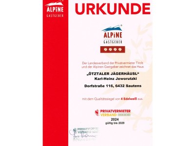 Holiday house Ã–tztaler JÃ¤gerhÃ¤usl - Document photo 24