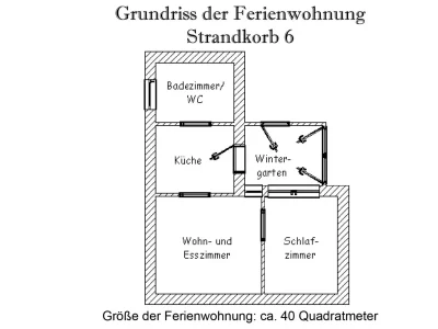 Holiday apartment Apartments Strandkorb 7 - Document photo 21