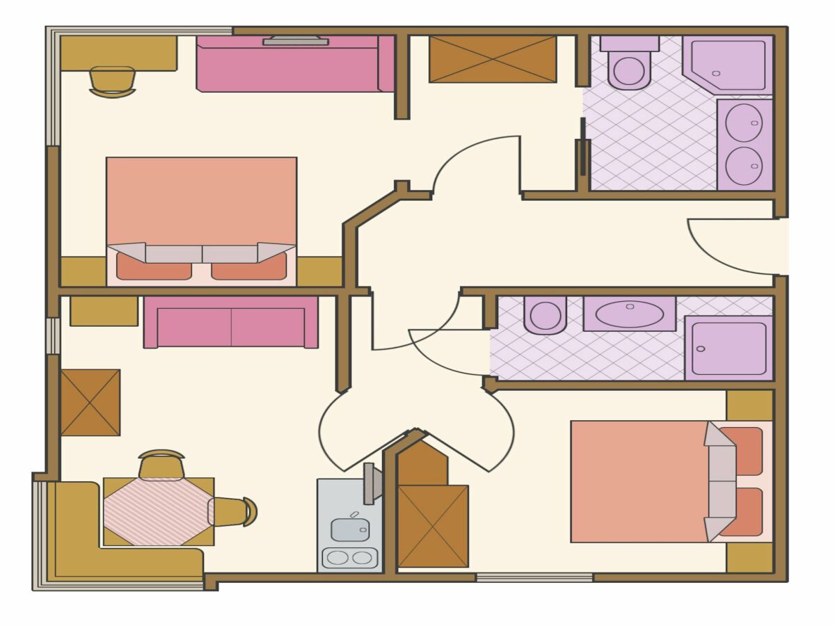 Apartment Ferienwohnung mit 2 Schlafzimmern für 5 Personen - Outdoor photo 2