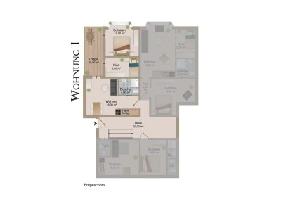 Holiday apartment Ferienwohnung Villa Aurora 1 - Features photo 5