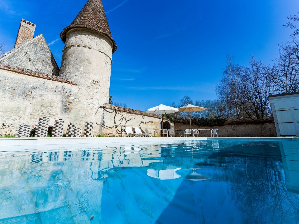 Castle Schönes Schloss in Le Veurdre mit privatem Pool - Outdoor photo 3
