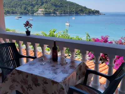 Apartment Apartments Franka Saplunara-Twin Room with Terrace and Sea view  No1 - Outdoor photo 2