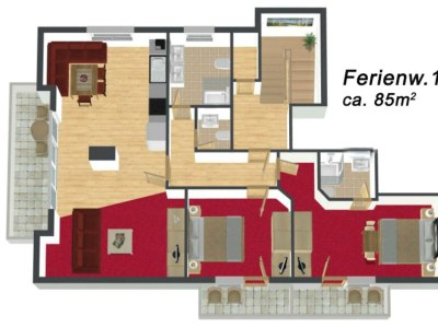 Apartment "TOP 1"/2 Schlafräume/DU/WC - Features photo 18