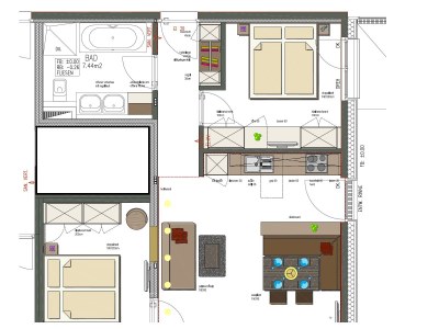 Apartment Appartement/Fewo, Dusche und Bad, WC, 2 Schlafräum - Features photo 31