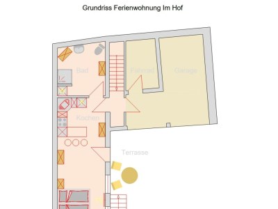 Apartment Appartement/Fewo, Dusche, WC, Wohn-/Schlafraum - Features photo 30