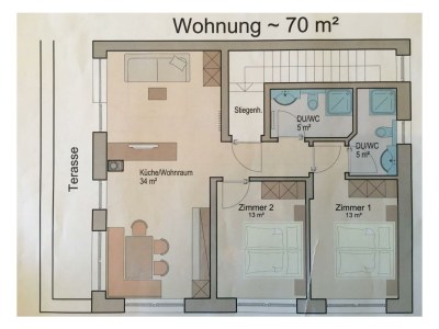 Apartment Appartement mit  Dusche und WC, 2 Schlafräume - Features photo 29
