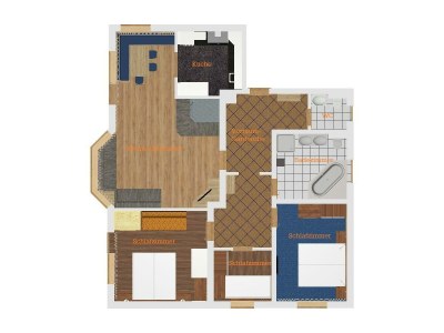 Apartment FW6 - 2 Schlafräume/Dusche, Bad, WC - Features photo 14