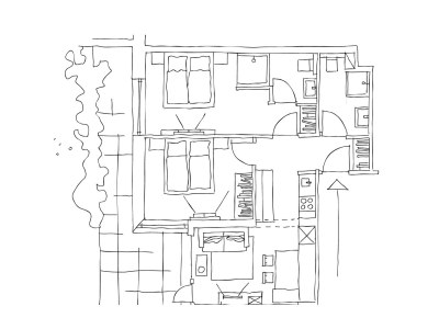 Apartment Appartement 3 /Fewo, Dusche, WC, 2 Schlafräume - Features photo 16